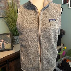 Patagonia Heathered Gray Zip Vest